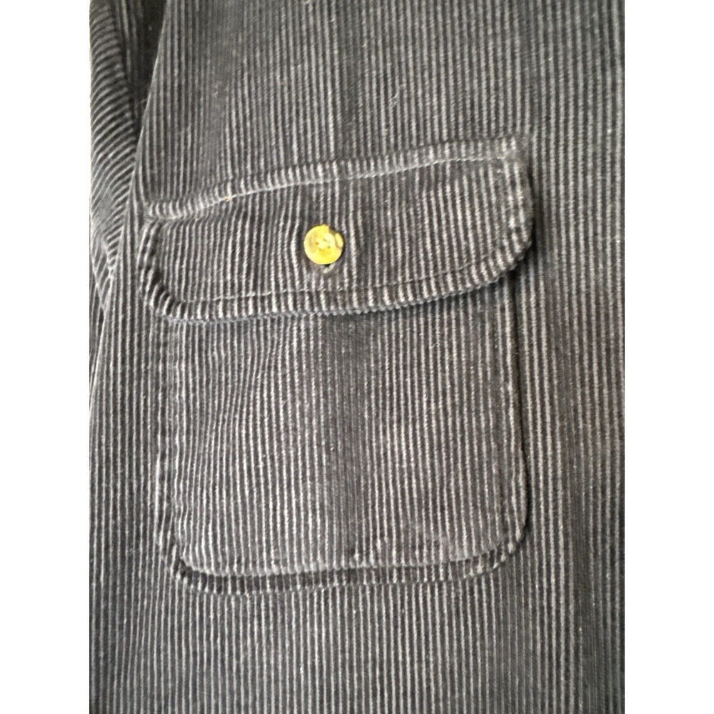 Vintage High Sierra Corduroy Sherpa Lined Jacket Chore Coat Workwear Navy L - Picture 2 of 13